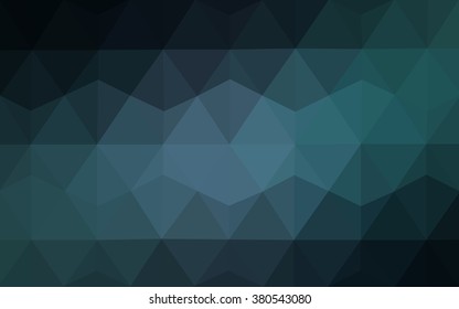 Dark blue polygonal illustration, which consist of triangles. Geometric background in Origami style with gradient. Triangular design for your business.