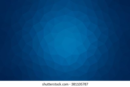 Dark blue polygonal illustration, which consist of triangles. Geometric background in Origami style with gradient. Triangular design for your business.