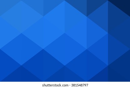 Dark blue polygonal illustration, which consist of triangles. Geometric background in Origami style with gradient. Triangular design for your business.
