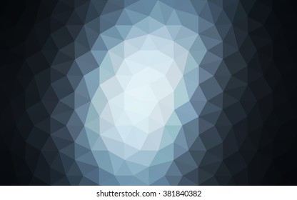 Dark blue polygonal illustration, which consist of triangles. Geometric background in Origami style with gradient. Triangular design for your business.
