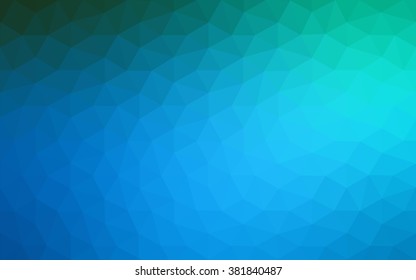 Dark blue polygonal illustration, which consist of triangles. Geometric background in Origami style with gradient. Triangular design for your business.
