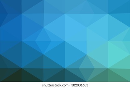 Dark blue polygonal illustration, which consist of triangles. Geometric background in Origami style with gradient. Triangular design for your business.