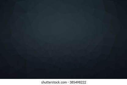 Dark blue polygonal illustration, which consist of triangles. Geometric background in Origami style with gradient. Triangular design for your business.