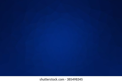 Dark blue polygonal illustration, which consist of triangles. Geometric background in Origami style with gradient. Triangular design for your business.