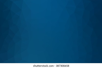 Dark blue polygonal illustration, which consist of triangles. Geometric background in Origami style with gradient. Triangular design for your business.