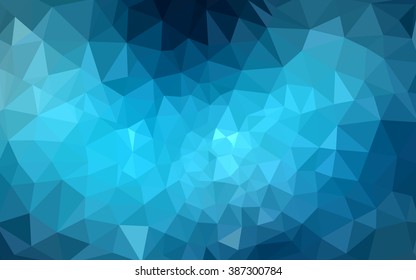 Dark blue polygonal illustration, which consist of triangles. Geometric background in Origami style with gradient. Triangular design for your business.