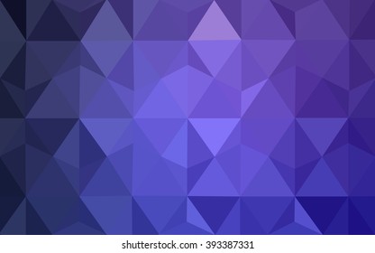 Dark blue polygonal illustration, which consist of triangles. Geometric background in Origami style with gradient. Triangular design for your business.