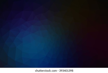 Dark blue polygonal illustration, which consist of triangles. Geometric background in Origami style with gradient. Triangular design for your business.