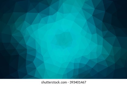Dark blue polygonal illustration, which consist of triangles. Geometric background in Origami style with gradient. Triangular design for your business.