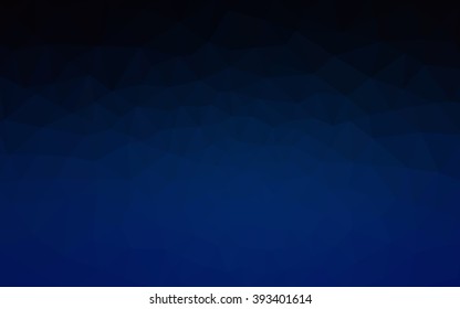 Dark blue polygonal illustration, which consist of triangles. Geometric background in Origami style with gradient. Triangular design for your business.