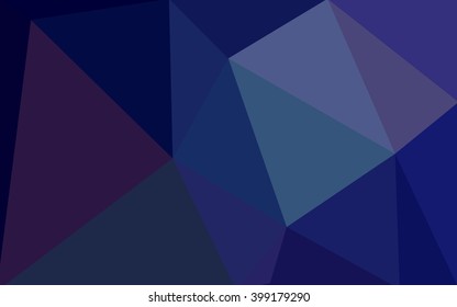 Dark blue polygonal illustration, which consist of triangles. Geometric background in Origami style with gradient. Triangular design for your business.