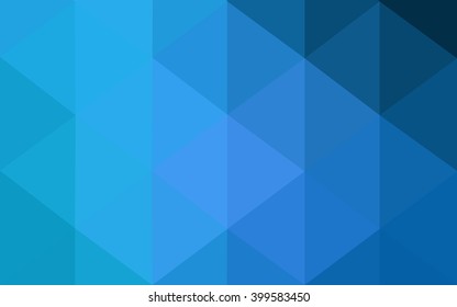 Dark blue polygonal illustration, which consist of triangles. Geometric background in Origami style with gradient. Triangular design for your business.