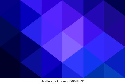 Dark blue polygonal illustration, which consist of triangles. Geometric background in Origami style with gradient. Triangular design for your business.