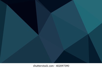 Dark blue polygonal illustration, which consist of triangles. Geometric background in Origami style with gradient. Triangular design for your business.
