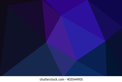 Dark blue polygonal illustration, which consist of triangles. Geometric background in Origami style with gradient. Triangular design for your business.