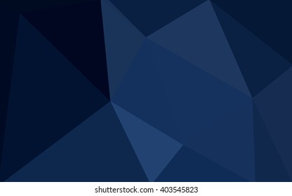 Dark blue polygonal illustration, which consist of triangles. Geometric background in Origami style with gradient. Triangular design for your business.