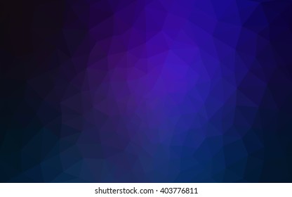 Dark blue polygonal illustration, which consist of triangles. Geometric background in Origami style with gradient. Triangular design for your business.