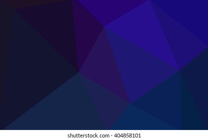 Dark blue polygonal illustration, which consist of triangles. Geometric background in Origami style with gradient. Triangular design for your business.