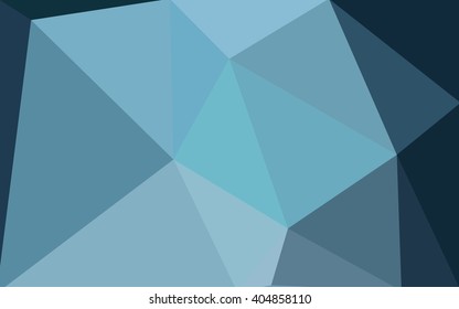 Dark blue polygonal illustration, which consist of triangles. Geometric background in Origami style with gradient. Triangular design for your business.
