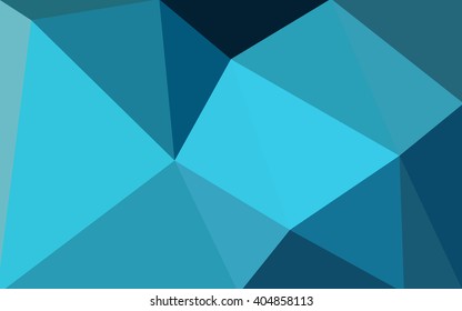 Dark blue polygonal illustration, which consist of triangles. Geometric background in Origami style with gradient. Triangular design for your business.