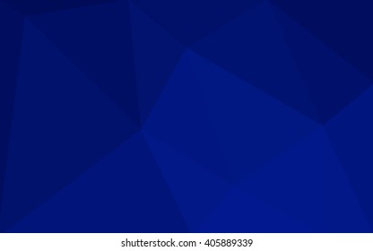 Dark blue polygonal illustration, which consist of triangles. Geometric background in Origami style with gradient. Triangular design for your business.