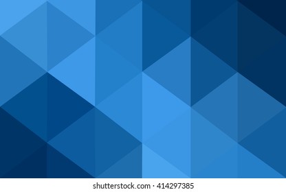 Dark blue polygonal illustration, which consist of triangles. Geometric background in Origami style with gradient. Triangular design for your business.
