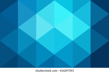 Dark blue polygonal illustration, which consist of triangles. Geometric background in Origami style with gradient. Triangular design for your business.