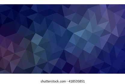 Dark blue polygonal illustration, which consist of triangles. Geometric background in Origami style with gradient. Triangular design for your business.