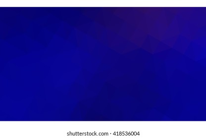 Dark blue polygonal illustration, which consist of triangles. Geometric background in Origami style with gradient. Triangular design for your business.