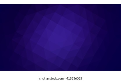 Dark blue polygonal illustration, which consist of triangles. Geometric background in Origami style with gradient. Triangular design for your business.