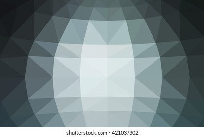 Dark blue polygonal illustration, which consist of triangles. Triangular design for your business. Creative geometric background in Origami style with gradient.