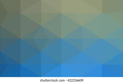 Dark blue polygonal illustration, which consist of triangles. Geometric background in Origami style with gradient. Triangular design for your business.