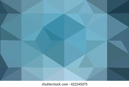 Dark blue polygonal illustration, which consist of triangles. Geometric background in Origami style with gradient. Triangular design for your business.