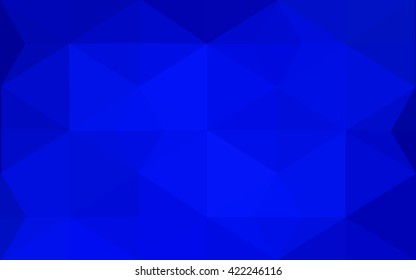 Dark blue polygonal illustration, which consist of triangles. Geometric background in Origami style with gradient. Triangular design for your business.