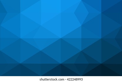 Dark blue polygonal illustration, which consist of triangles. Geometric background in Origami style with gradient. Triangular design for your business.