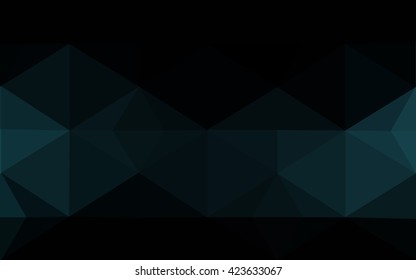 Dark blue polygonal illustration, which consist of triangles. Geometric background in Origami style with gradient. Triangular design for your business.