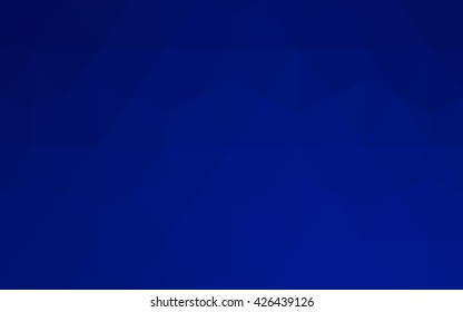 Dark blue polygonal illustration, which consist of triangles. Geometric background in Origami style with gradient. Triangular design for your business.