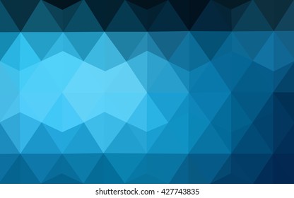 Dark blue polygonal illustration, which consist of triangles. Geometric background in Origami style with gradient. Triangular design for your business.