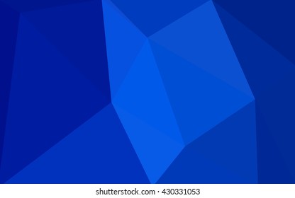 Dark blue polygonal illustration, which consist of triangles. Geometric background in Origami style with gradient. Triangular design for your business.