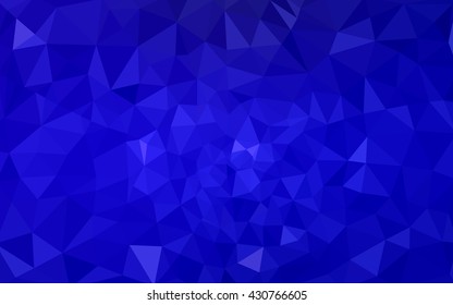 Dark blue polygonal illustration, which consist of triangles. Geometric background in Origami style with gradient. Triangular design for your business.