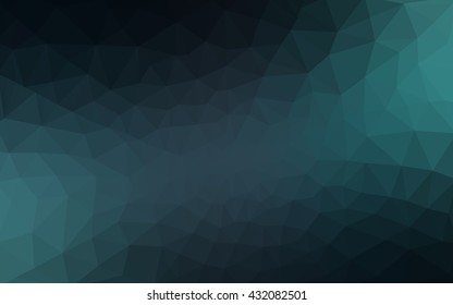 Dark blue polygonal illustration, which consist of triangles. Geometric background in Origami style with gradient. Triangular design for your business.