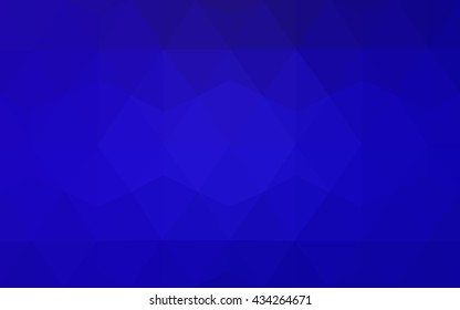 Dark blue polygonal illustration, which consist of triangles. Geometric background in Origami style with gradient. Triangular design for your business.