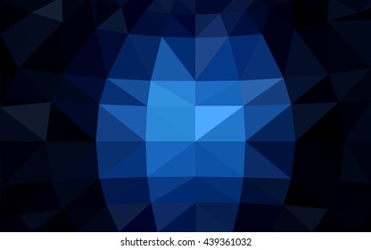 Dark blue polygonal illustration, which consist of triangles. Triangular design for your business. Creative geometric background in Origami style with gradient. Dark blue polygonal illustration, which consist of triangles. Triangular design for your business. Creative geometric background in Origami style with gradient.