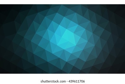 Dark blue polygonal illustration, which consist of triangles. Geometric background in Origami style with gradient. Triangular design for your business.