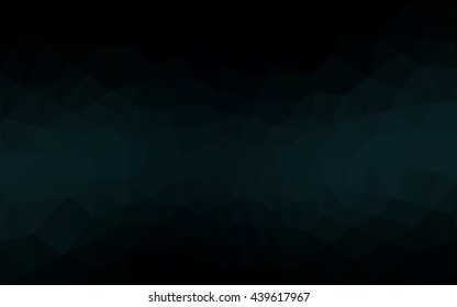 Dark blue polygonal illustration, which consist of triangles. Geometric background in Origami style with gradient. Triangular design for your business.