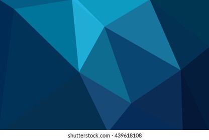 Dark blue polygonal illustration, which consist of triangles. Geometric background in Origami style with gradient. Triangular design for your business.