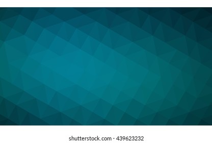 Dark blue polygonal illustration, which consist of triangles. Geometric background in Origami style with gradient. Triangular design for your business.
