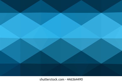 Dark blue polygonal illustration, which consist of triangles. Geometric background in Origami style with gradient. Triangular design for your business.