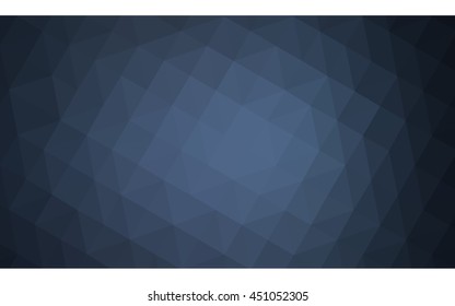 Dark blue polygonal illustration, which consist of triangles. Geometric background in Origami style with gradient. Triangular design for your business.