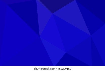 Dark blue polygonal illustration, which consist of triangles. 
